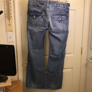 True Religion Light Blue Jeans - Bootcut 33